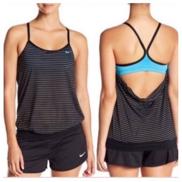Nike Glow Layered Tankini Top